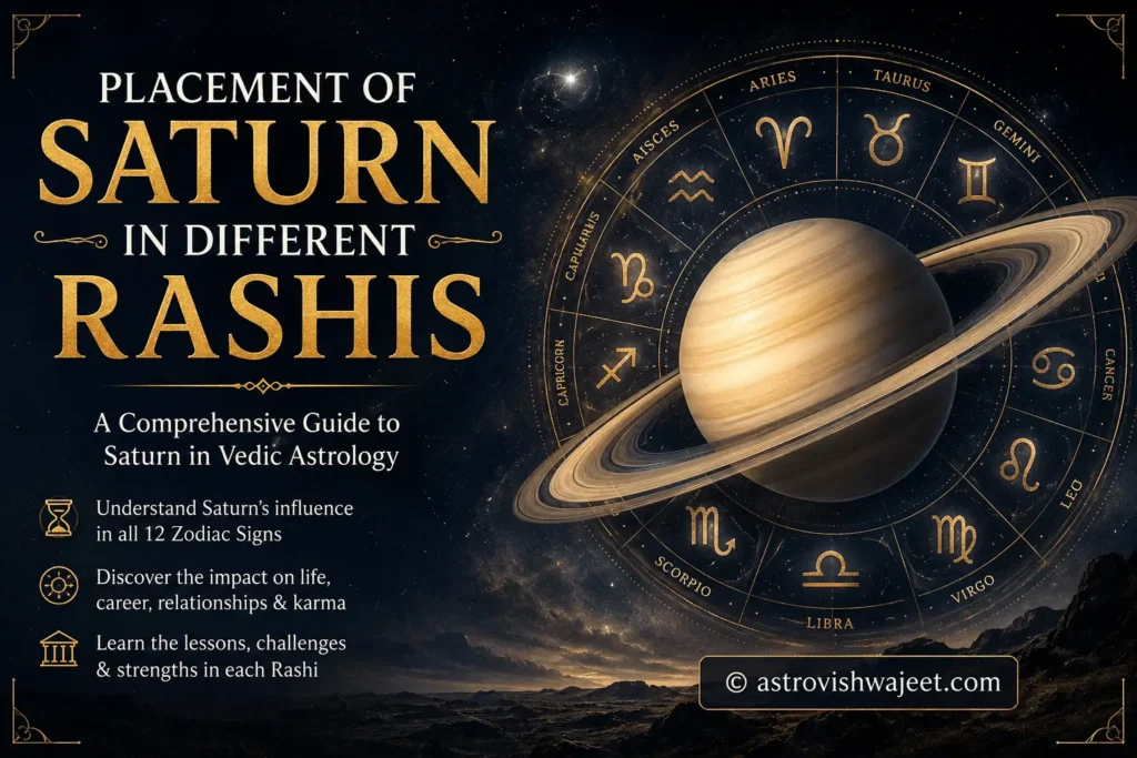Saturn in different rashis