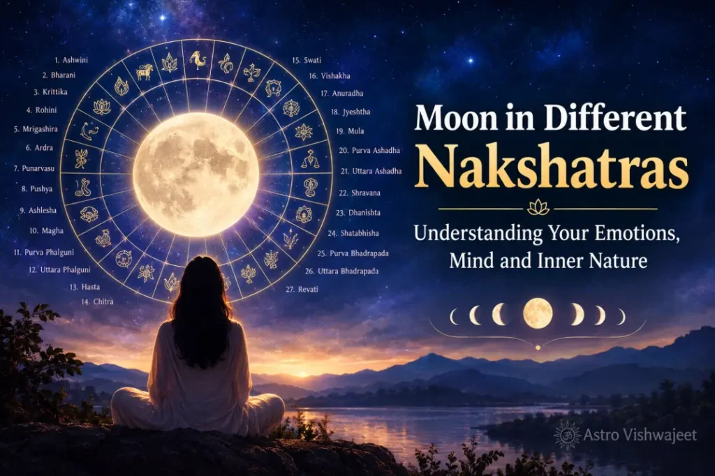 Moon In different Nakshtras